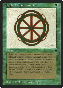 Glyph of Reincarnation - Legends (LEG) #null - Common Magic: The Gathering Trading Card