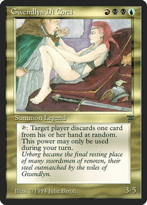 Gwendlyn Di Corci - Legends (LEG) #null - Rare Magic: The Gathering Trading Card