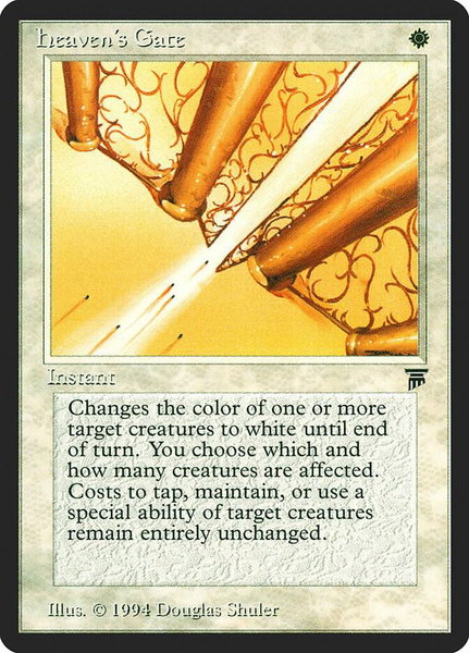 Heaven's Gate trading card from Legends Heaven's Gate - Legends Magic: The Gathering trading card