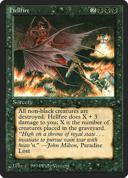 Hellfire - Legends Magic: The Gathering trading card