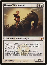 Hero of Bladehold - Mirrodin Besieged (MBS) #8 - Mythic Magic: The Gathering Trading Card