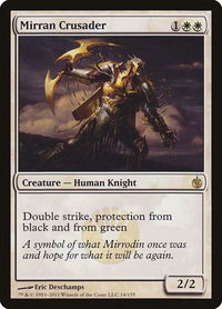 Mirran Crusader - Mirrodin Besieged (MBS) #14 - Rare Magic: The Gathering Trading Card