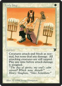 Holy Day - Legends (LEG) #20 - Common Magic: The Gathering Trading Card