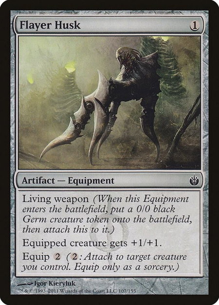 Flayer Husk trading card from Mirrodin Besieged Flayer Husk - Mirrodin Besieged Magic: The Gathering trading card