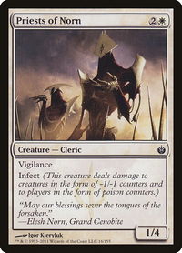 Priests of Norn - Mirrodin Besieged (MBS) #16 - Common Magic: The Gathering Trading Card