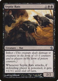 Septic Rats - Mirrodin Besieged (MBS) #55 - Uncommon Magic: The Gathering Trading Card