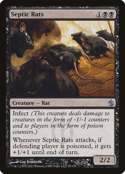 Septic Rats - Mirrodin Besieged Magic: The Gathering trading card