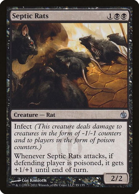 Septic Rats - Mirrodin Besieged Magic: The Gathering trading card