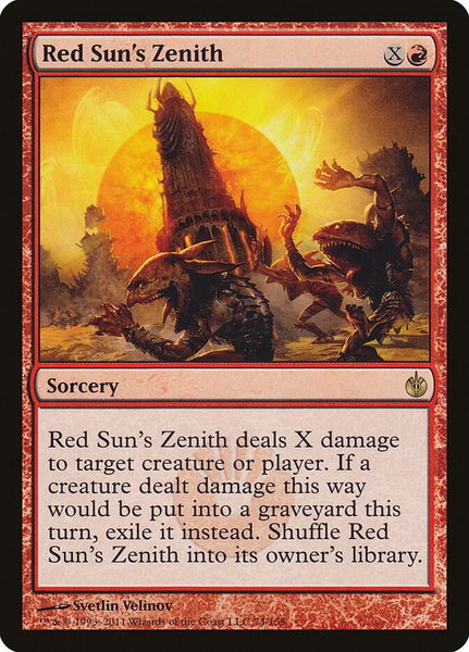 Red Sun's Zenith - Mirrodin Besieged Magic: The Gathering trading card