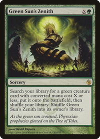 Green Sun's Zenith - Mirrodin Besieged (MBS) #81 - Rare Magic: The Gathering Trading Card