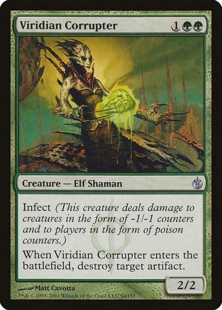 Viridian Corrupter - Mirrodin Besieged Magic: The Gathering trading card