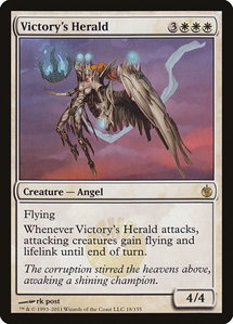 Victory's Herald - Mirrodin Besieged (MBS) #18 - Rare Magic: The Gathering Trading Card