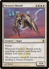 Victory's Herald - Mirrodin Besieged (MBS) #18 - Rare Magic: The Gathering Trading Card