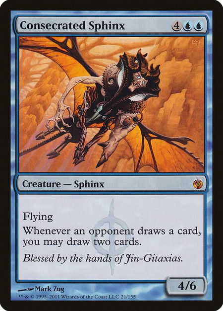 Consecrated Sphinx - Mirrodin Besieged Magic: The Gathering trading card