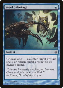 Steel Sabotage - Mirrodin Besieged (MBS) #33 - Common Magic: The Gathering Trading Card