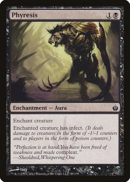 Phyresis - Mirrodin Besieged Magic: The Gathering trading card