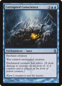 Corrupted Conscience - Mirrodin Besieged (MBS) #22 - Uncommon Magic: The Gathering Trading Card