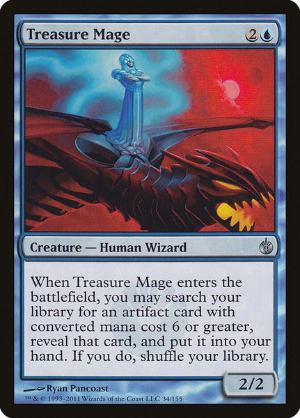 Treasure Mage - Mirrodin Besieged Magic: The Gathering trading card