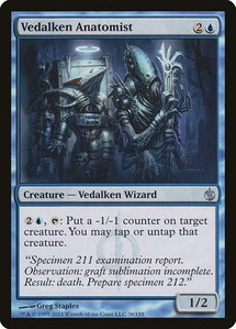 Vedalken Anatomist - Mirrodin Besieged (MBS) #36 - Uncommon Magic: The Gathering Trading Card
