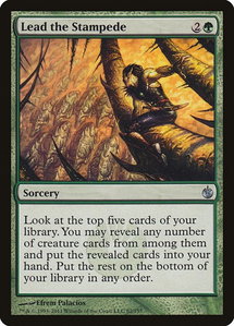 Lead the Stampede - Mirrodin Besieged (MBS) #82 - Uncommon Magic: The Gathering Trading Card