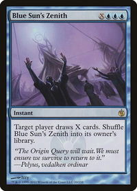 Blue Sun's Zenith - Mirrodin Besieged (MBS) #20 - Rare Magic: The Gathering Trading Card