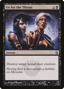 Go for the Throat - Mirrodin Besieged (MBS) #43 - Uncommon Magic: The Gathering Trading Card
