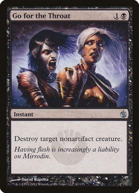 Go for the Throat - Mirrodin Besieged Magic: The Gathering trading card