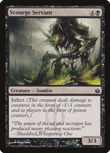 Scourge Servant - Mirrodin Besieged (MBS) #54 - Common Magic: The Gathering Trading Card