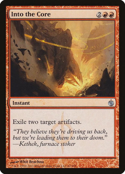 Into the Core - Mirrodin Besieged Magic: The Gathering trading card