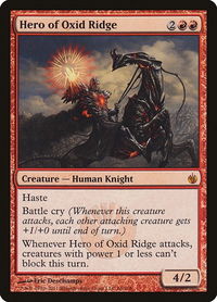 Hero of Oxid Ridge - Mirrodin Besieged (MBS) #66 - Mythic Magic: The Gathering Trading Card