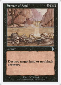 Stream of Acid - Starter 1999 (S99) #91 - Uncommon Magic: The Gathering Trading Card