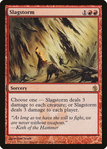Slagstorm - Mirrodin Besieged Magic: The Gathering trading card
