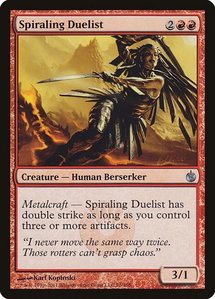 Spiraling Duelist - Mirrodin Besieged (MBS) #76 - Uncommon Magic: The Gathering Trading Card