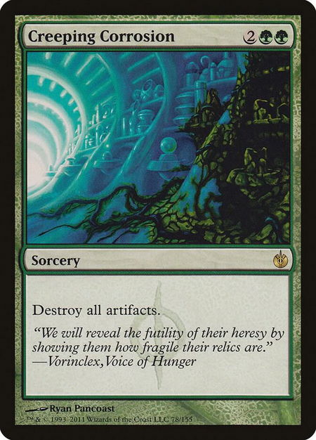 Creeping Corrosion - Mirrodin Besieged Magic: The Gathering trading card