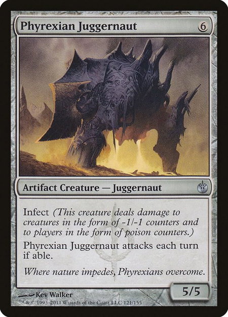 Phyrexian Juggernaut - Mirrodin Besieged Magic: The Gathering trading card