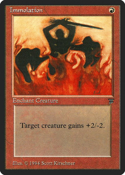 Immolation - Legends Magic: The Gathering trading card
