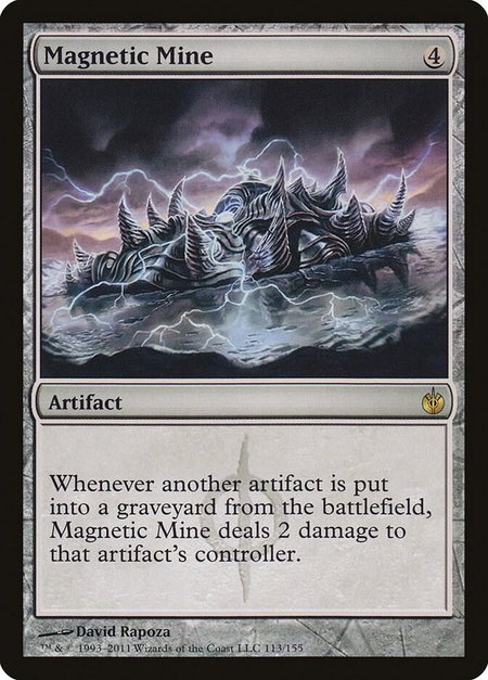 Magnetic Mine - Mirrodin Besieged Magic: The Gathering trading card