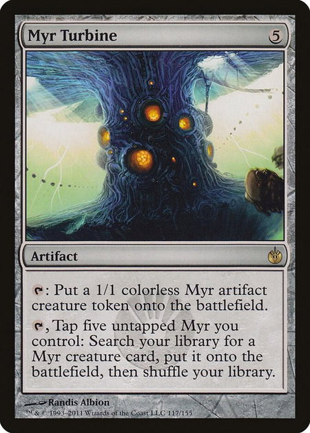 Myr Turbine - Mirrodin Besieged Magic: The Gathering trading card