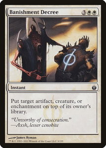 Banishment Decree - Mirrodin Besieged (MBS) #3 - Common Magic: The Gathering Trading Card