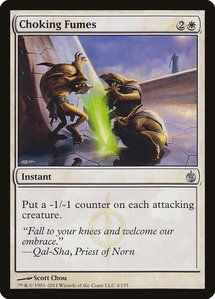 Choking Fumes - Mirrodin Besieged (MBS) #4 - Uncommon Magic: The Gathering Trading Card