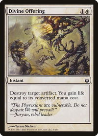 Divine Offering - Mirrodin Besieged (MBS) #5 - Common Magic: The Gathering Trading Card