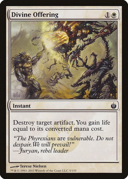Divine Offering - Mirrodin Besieged Magic: The Gathering trading card