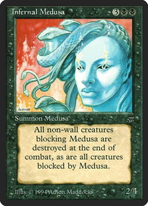 Infernal Medusa - Legends (LEG) #null - Uncommon Magic: The Gathering Trading Card