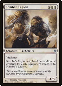 Kemba's Legion - Mirrodin Besieged (MBS) #9 - Uncommon Magic: The Gathering Trading Card