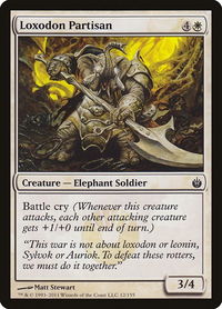 Loxodon Partisan - Mirrodin Besieged (MBS) #12 - Common Magic: The Gathering Trading Card