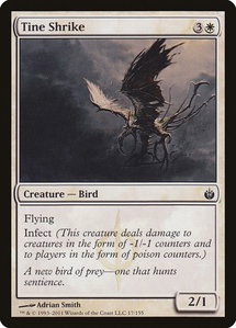 Tine Shrike - Mirrodin Besieged (MBS) #17 - Common Magic: The Gathering Trading Card