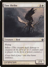 Tine Shrike - Mirrodin Besieged (MBS) #17 - Common Magic: The Gathering Trading Card