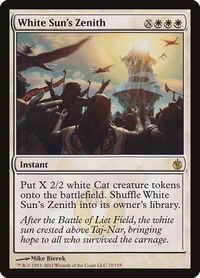 White Sun's Zenith - Mirrodin Besieged (MBS) #19 - Rare Magic: The Gathering Trading Card