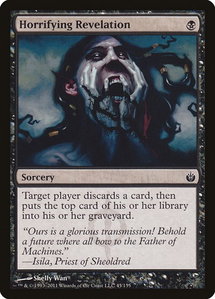 Horrifying Revelation - Mirrodin Besieged (MBS) #45 - Common Magic: The Gathering Trading Card