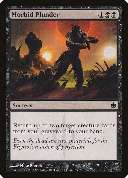 Morbid Plunder - Mirrodin Besieged Magic: The Gathering trading card